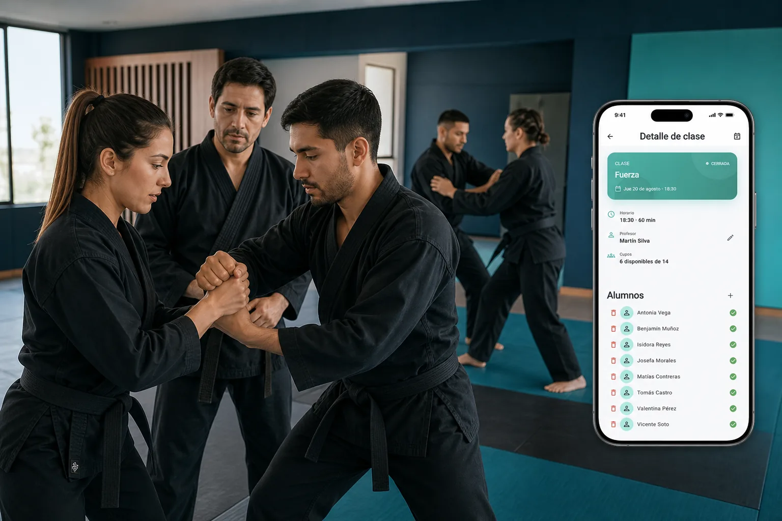 Software de gestión para academias de artes marciales