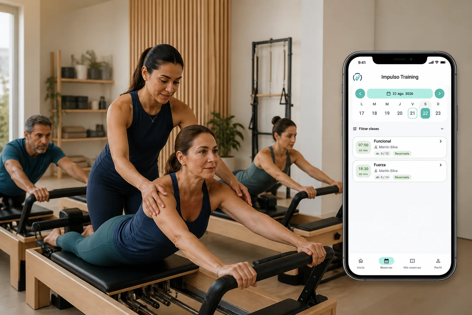 Software de gestión para centros de pilates